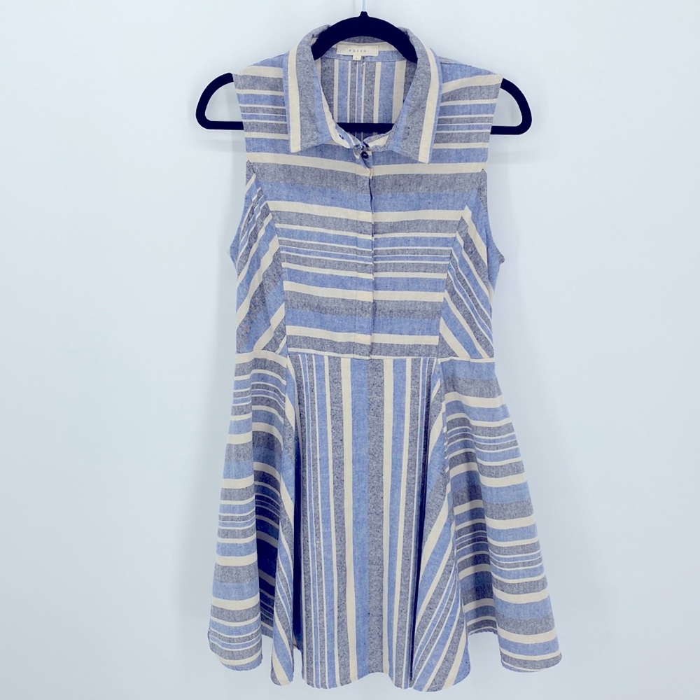 Entro Striped Midi Dress